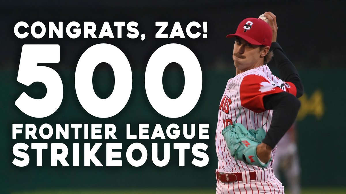 Congratulations to Zac Westcott on recording his 500th career Frontier League strikeout! 🥳

Zac is just the 3rd pitcher to record 500 K's in <a href="/FLProBaseball/">Frontier League</a> history! 🤯

#HereToStay