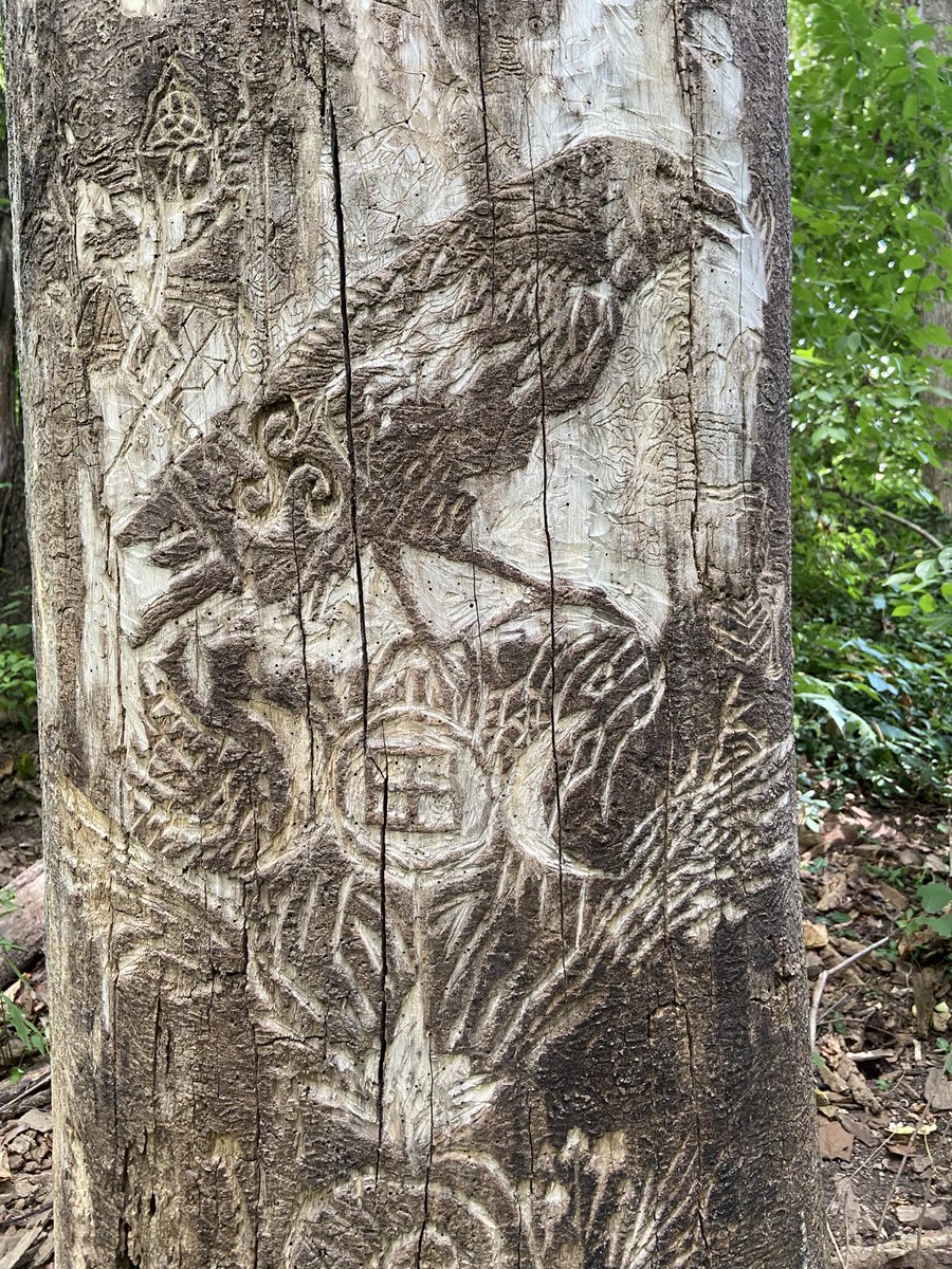 Saw this out in the woods today way off the path, so it felt like we were meant to see it. I wish I knew who did it