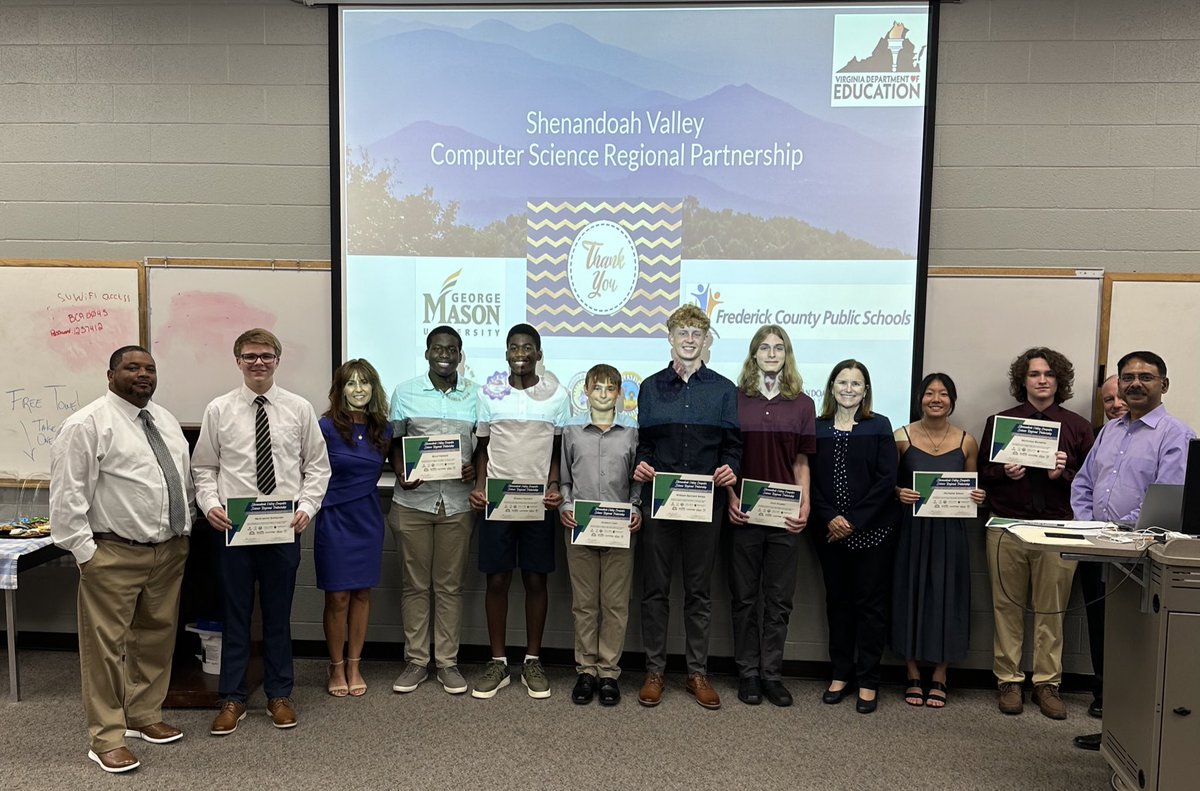 Deb Crawford (@deb__crawford) on Twitter photo Shen Valley showcase of Engineering Grand Challenges student-led research around data science and computing-kids earned college credits, coached by their FCPS HS teachers & university mentors. Thanks to ACSE grant! <a href="/padhuseshaiyer/">Padhu Seshaiyer</a> <a href="/KeishaTen/">Keisha Tennessee</a> <a href="/juliette_myers/">Juliette Myers</a> Shen Valley showcase of Engineering Grand Challenges student-led research around data science and computing-kids earned college credits, coached by their FCPS HS teachers & university mentors. Thanks to ACSE grant! <a href="/padhuseshaiyer/">Padhu Seshaiyer</a> <a href="/KeishaTen/">Keisha Tennessee</a> <a href="/juliette_myers/">Juliette Myers</a>