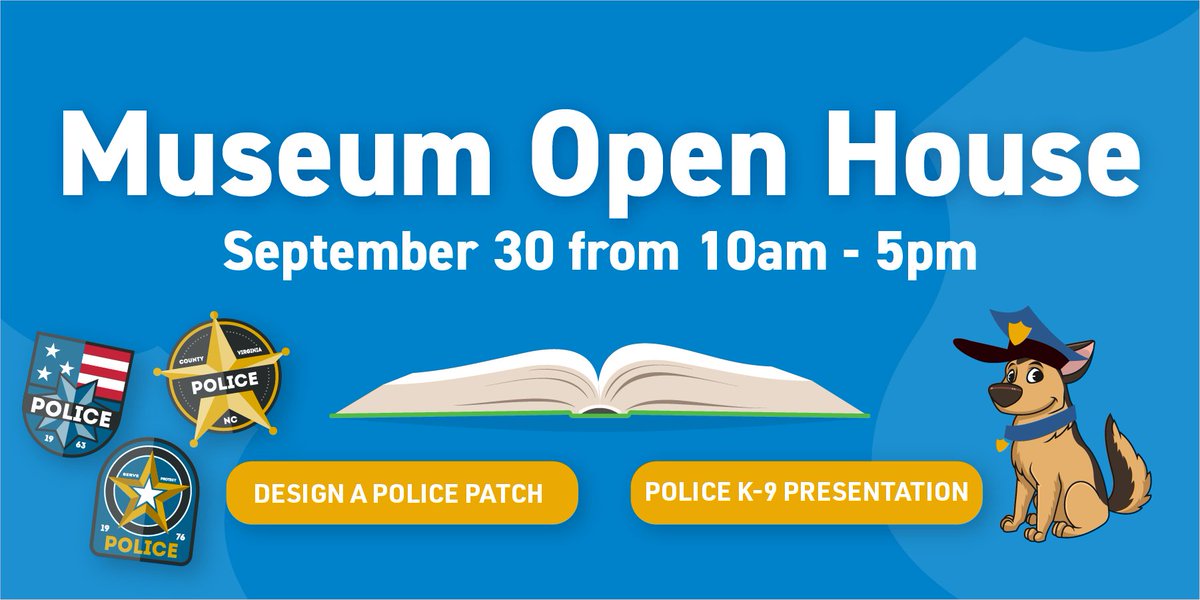 NLEMuseum's tweet photo. Don't miss the National Law Enforcement Museum's #PoliceWeekend event on Sept 30! Enjoy family-friendly activities, K-9 presentation, storytelling, and police patch design. All ages are welcome!
Sign up: https://t.co/waoFHytit0
#KidFriendlyDC https://t.co/jn1lxTZP24