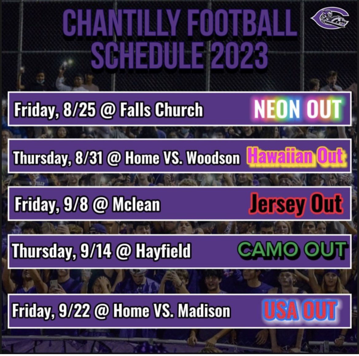 Amy Goodloe (@drgoodloe) on Twitter photo Football season is here! Letβs show our <a href="/Chantilly_HS/">Chantilly High School</a> Charger spirit! #LeadtheCHARGE π <a href="/Dapurpplatoon/">CHS Purple Platoon</a> Football season is here! Letβs show our <a href="/Chantilly_HS/">Chantilly High School</a> Charger spirit! #LeadtheCHARGE π <a href="/Dapurpplatoon/">CHS Purple Platoon</a>