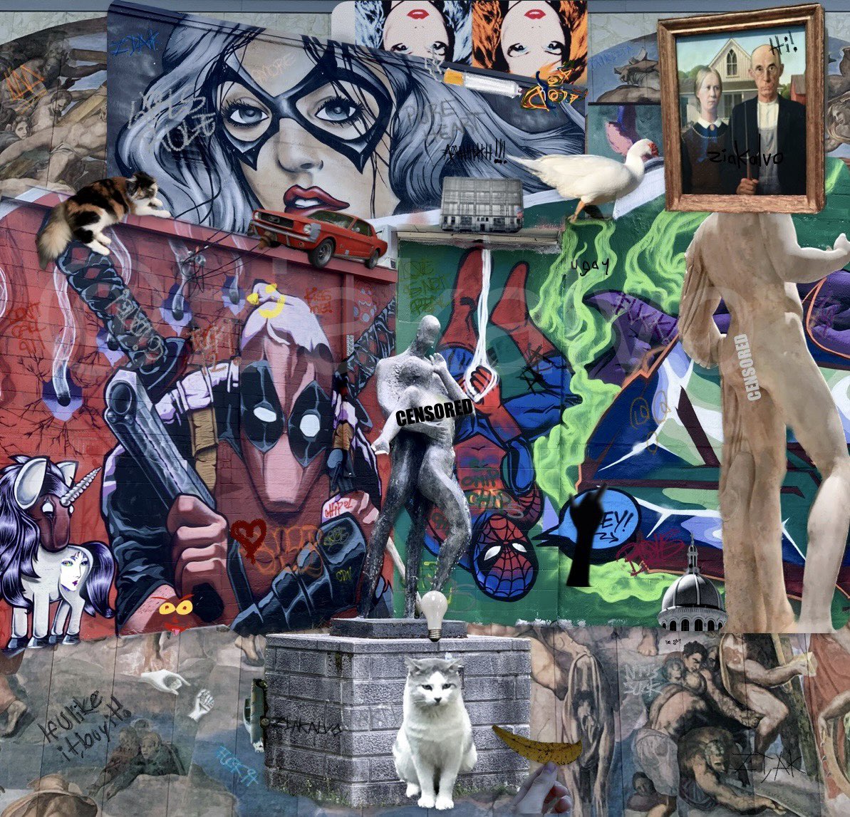 “A Lot of Art” 

1:1 

6.5 hours, photos and drawings form over 10 years ago, 3 countries, Japan, Mexico and the US, #AIart and #digitalart combined to make this #collage 

Support #WomenInNFTs 
Check it out 🔗👇

opensea.io/assets/ETHEREU…