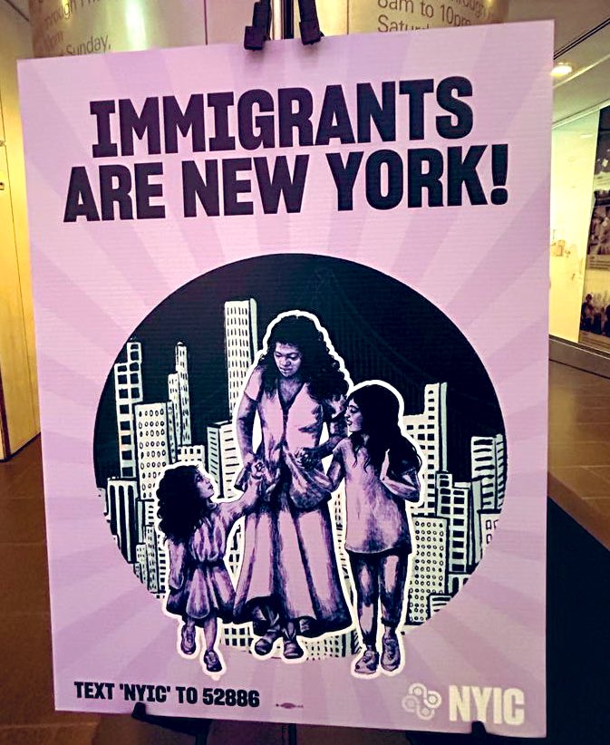 @NICE4Workers #WelcomingNY & empowering new immigrants at at 1year anniversary of TX busing folks to NYC. Participating from @thenyic community resource & services fair in partnership with @LincolnCenter. @NICE4Workers connecting with the large community - @MarkLevineNYC.