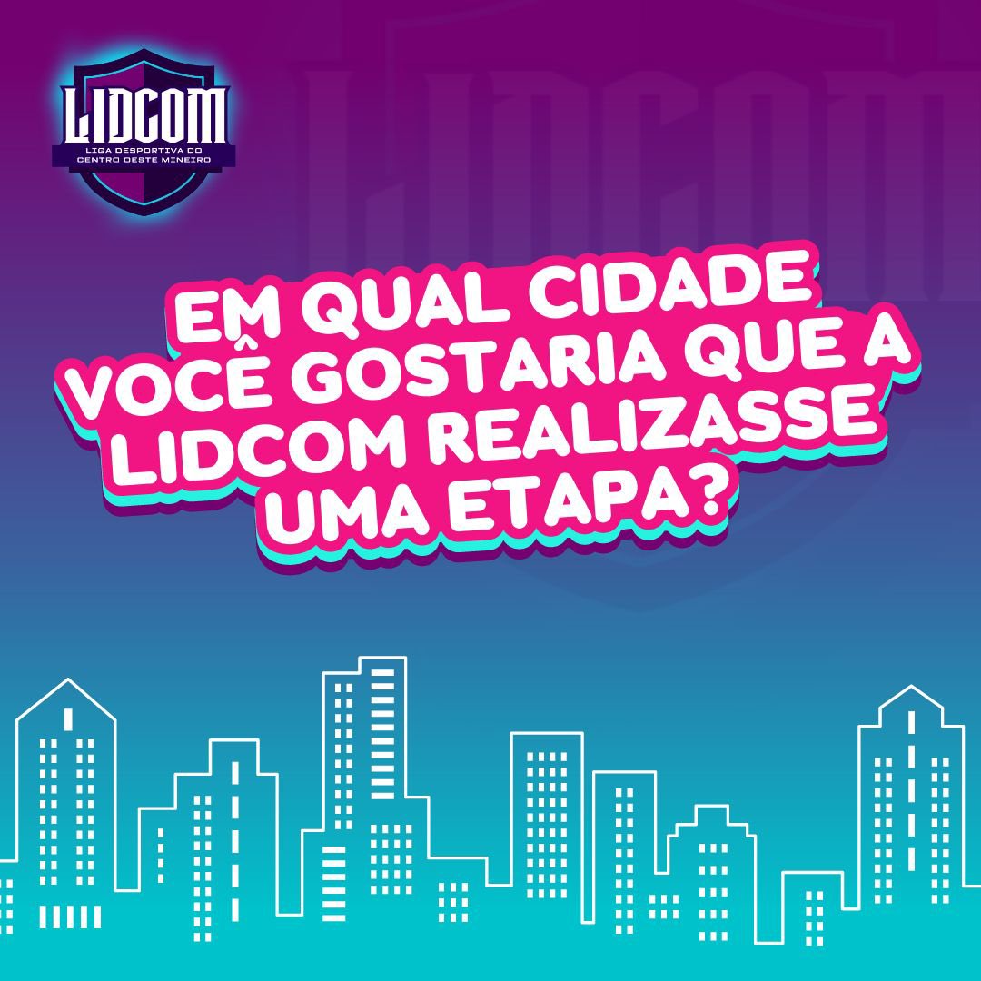 lidcom_mg's tweet photo. Conta aqui nos comentários, quem sabe não levamos uma etapa da Lidcom para a sua cidade?? https://t.co/EgsqqOfqgs
