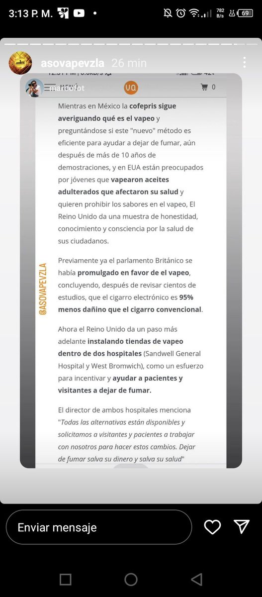 RENEARISPE's tweet photo. @MagaGutierrezV @NicolasMaduro @MinSaludVE @Somosivss @ConCiliaFlores @Gabrielasjr @ConMaduroMas_ Por favor. Invertiguen seriamente, consulten y averigüen qué es el vape y como ha mejorado la vida de millones de exfumadores como yo y sus familias. HAGAN LO CORRECTO. #regulacionya #elvapeosalvavidas #yosoylaprueba https://t.co/hl7OdF5REd