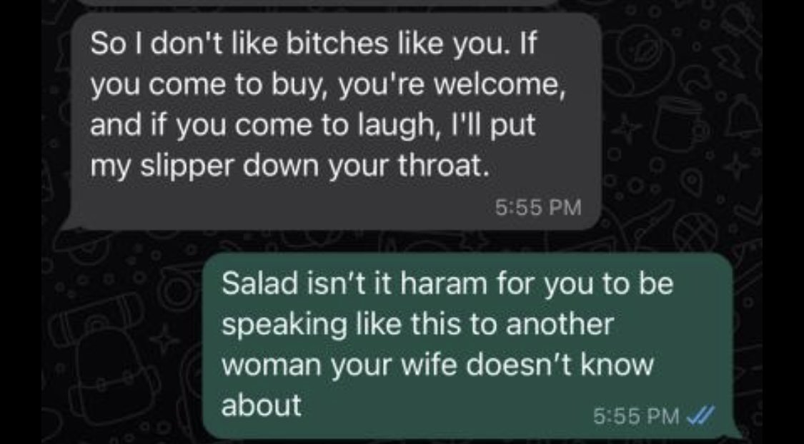 Rebeccalarky's tweet photo. @HappyGo85393465 @PattiCa83 Nice Salah, on so many levels. Also thanks for clarifying that you yourself Tall Peetz is a confirmed bought bish! https://t.co/VKchKemZaE