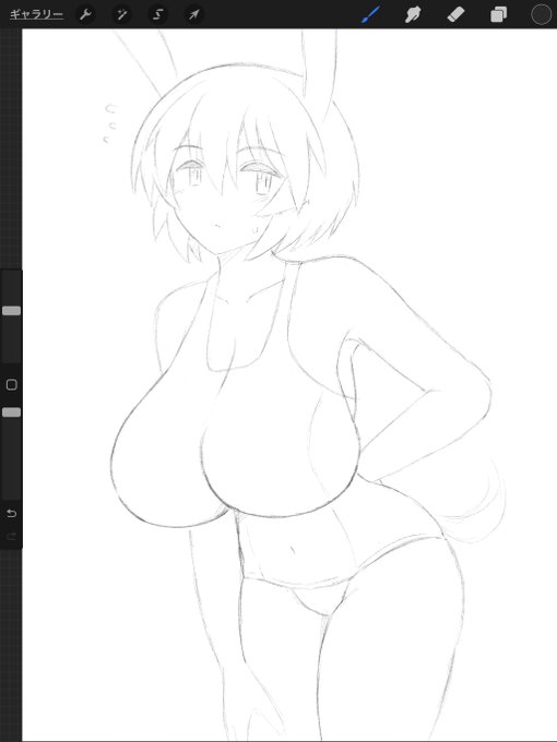 ラフ。

もうこれでいいんじゃないですかね。

仕上げる。 https://t.co/OY3j0WI12D 