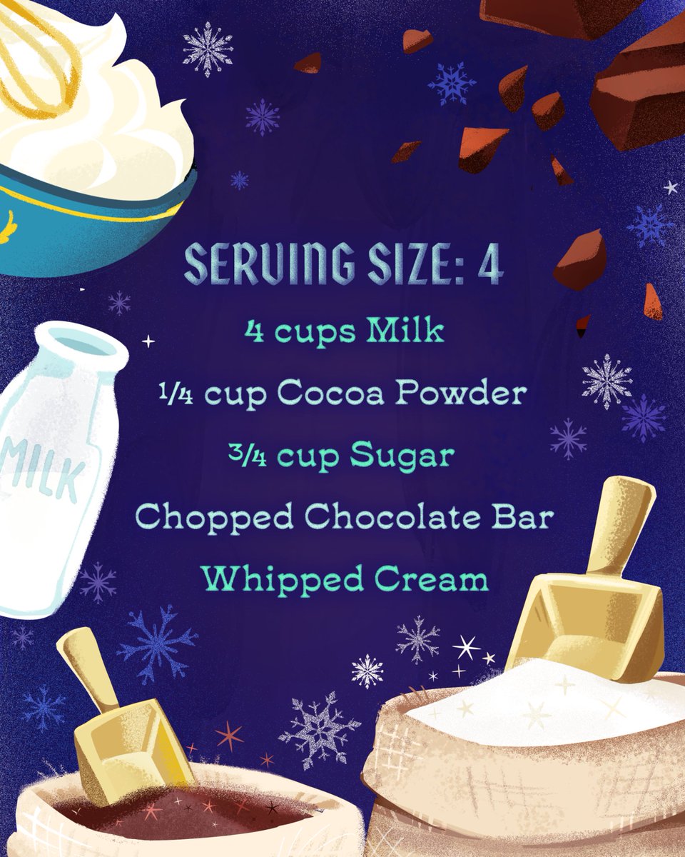 Disney's tweet photo. Mmmm... hot chocolate! ☕️ Anna's favorite sweet is the perfect treat to celebrate Frozen being back in select US theaters! See the film now through August 17 in celebration of #Disney100. https://t.co/Bk5irZ0ymJ
