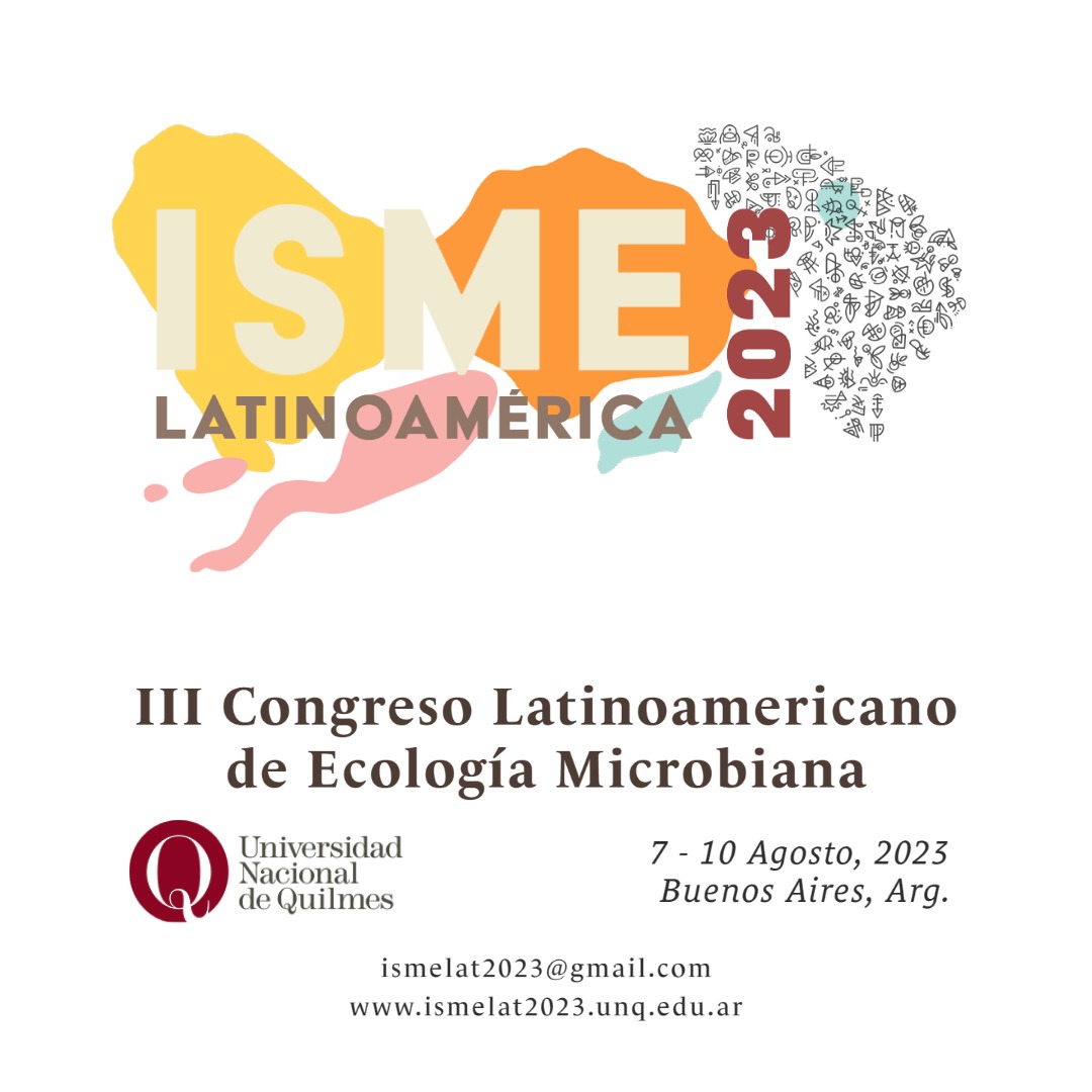 La próxima semana comienza el III Congreso Latinoaméricano de Ecología Microbiana #ISMELat <a href="/ISME_Lat/">Isme Latinoamerica</a> 🦠💜 Nos volvemos a encontrar de forma presencial para discutir los principales avances de la disciplina en #BuenosAires 🇦🇷🙌 <a href="/ISME_microbes/">ISME - International Society for Microbial Ecology</a> 
⚡️ismelat2023.unq.edu.ar