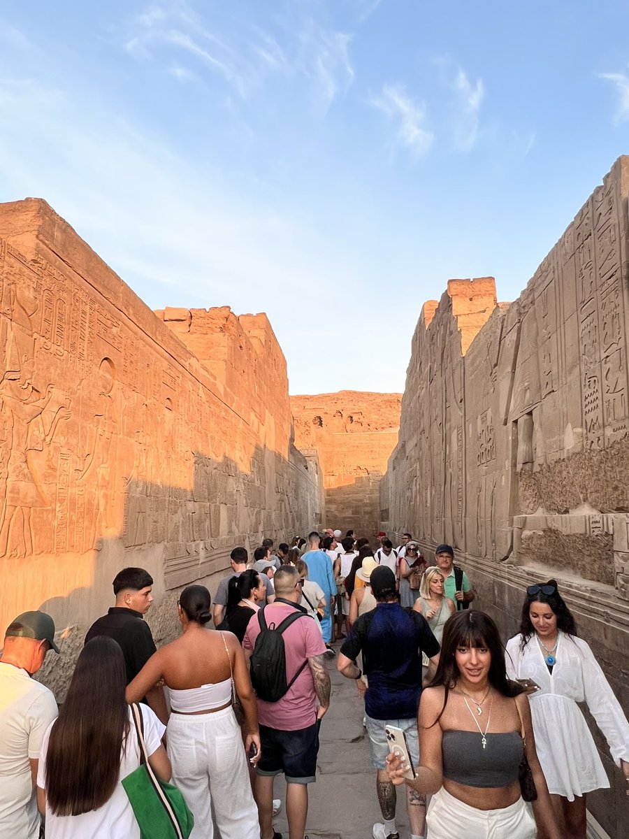 Exploring #Edfu temple in #Egypt to ensure everything is perfect for our #TamborCruise2023 !! Our family deserves only the best. — there are few tickets left.  #party #houseparty 
⤵️⤵️
tamborcruise.com
