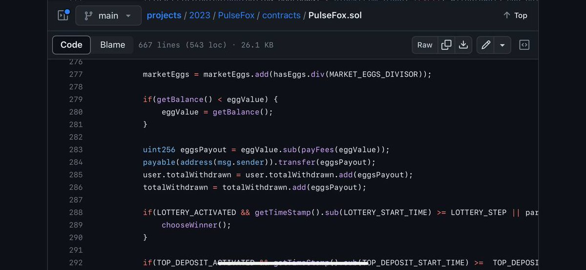 SolidProof_io's tweet photo. 🚨 Scam Alert 🚨

SolidProof had audited PulseFox (@pulse_fox), but alarming changes were made by the team to the audited contract.

In line 284, "sender" was deceitfully changed to "owner," resulting in all sells transferring to the owner instead of the sender. The contract active on their website is a different address then stated in the audit report, making it NOT audited by SolidProof. The current contract poses a serious risk.

The original audit report, which is now no longer valid due to the changes made by the team, can be found here:

https://t.co/R0lB3T3vuN

The PulseFox team is actively banning SolidProof employees from their community chats. As security providers, we strongly advise all investors to steer clear of this project. Your safety matters. 

We believe this is enough suspecious activity to convince investors to stay far. SolidProof is further investigating this incident.

#SecurityFirst #StaySafe #BlockchainSecurity