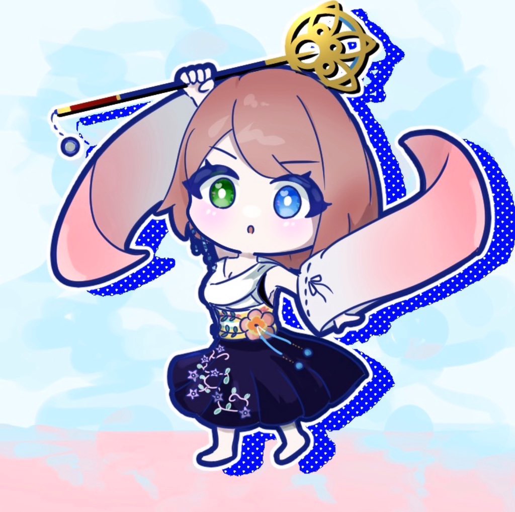 ユウナ(ff10) 「おはよーございます 」|高橋ぺんたごんのイラスト