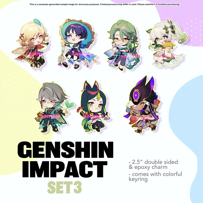 [RTs]Hello! My shop's finally open after a long year. We've worked really hard on improving to offer the best experience possible! Here are some of the new items available.  Link to the shop bellow  New Genshin Impact charmsHonkai Star Rail FFXIV and much more! 