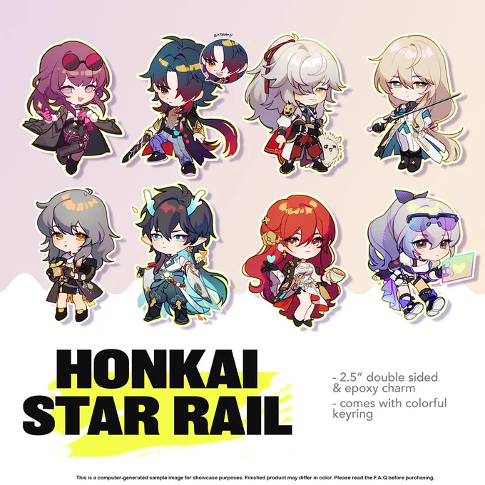 [RTs]Hello! My shop's finally open after a long year. We've worked really hard on improving to offer the best experience possible! Here are some of the new items available.  Link to the shop bellow  New Genshin Impact charmsHonkai Star Rail FFXIV and much more! 