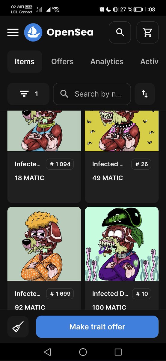 Infected Dalmatians 🦠

Imagine how fckn THIN floor is on trait

Fur: "muscle"

Once someone buy that for 18 matic 💰

Then 49 matic 💰💰

and then

92 matic!!! 💰💰💰

Only 15 pieces in entire collection 🚀

<a href="/AtlanCoelho/">Atlan Coelho</a>