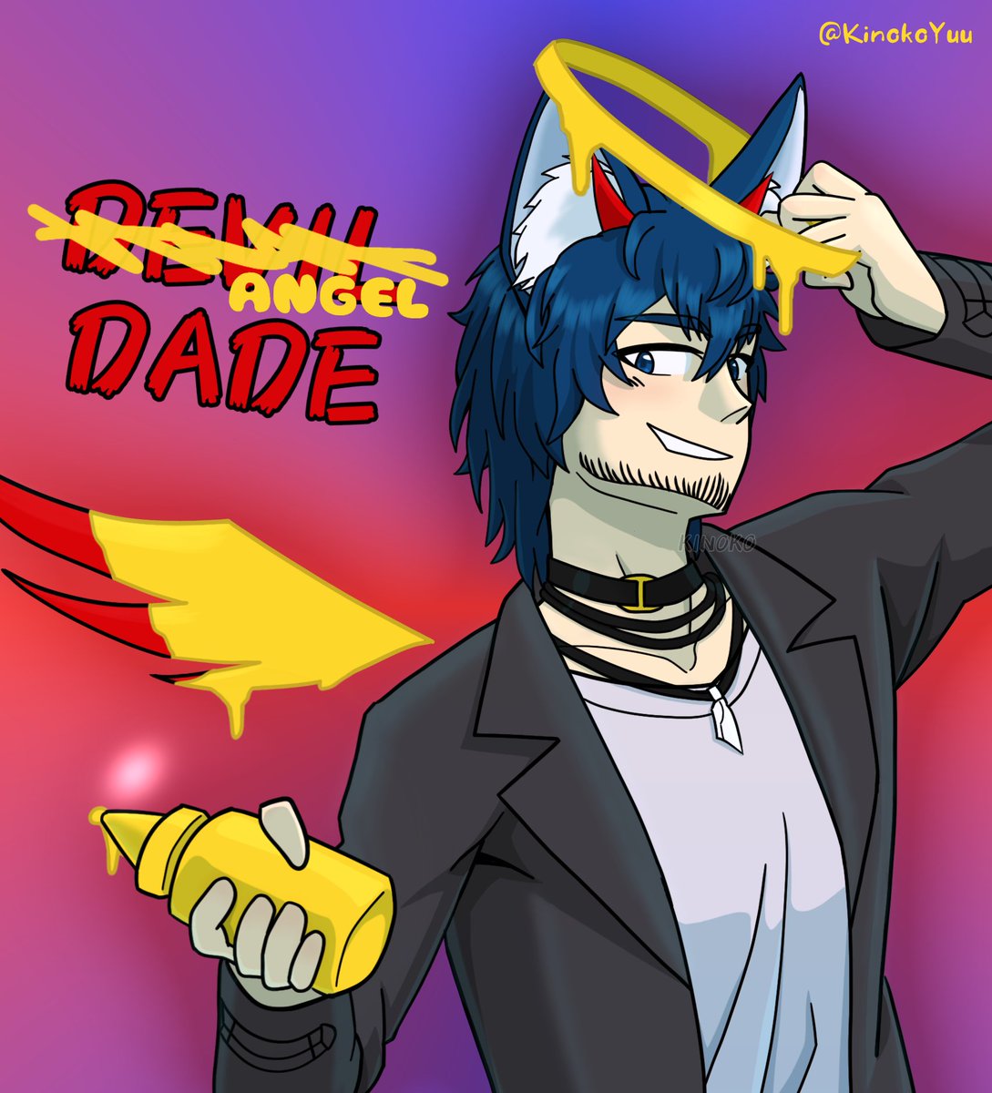 KinokoYuu's tweet photo. "You just need Mustard to be an Angel"
that's not what Dade said, but I need caption for the fanart.
Fanart for Dade in Mustard Day!
#releaseyourwolf https://t.co/57r9d4sZpr