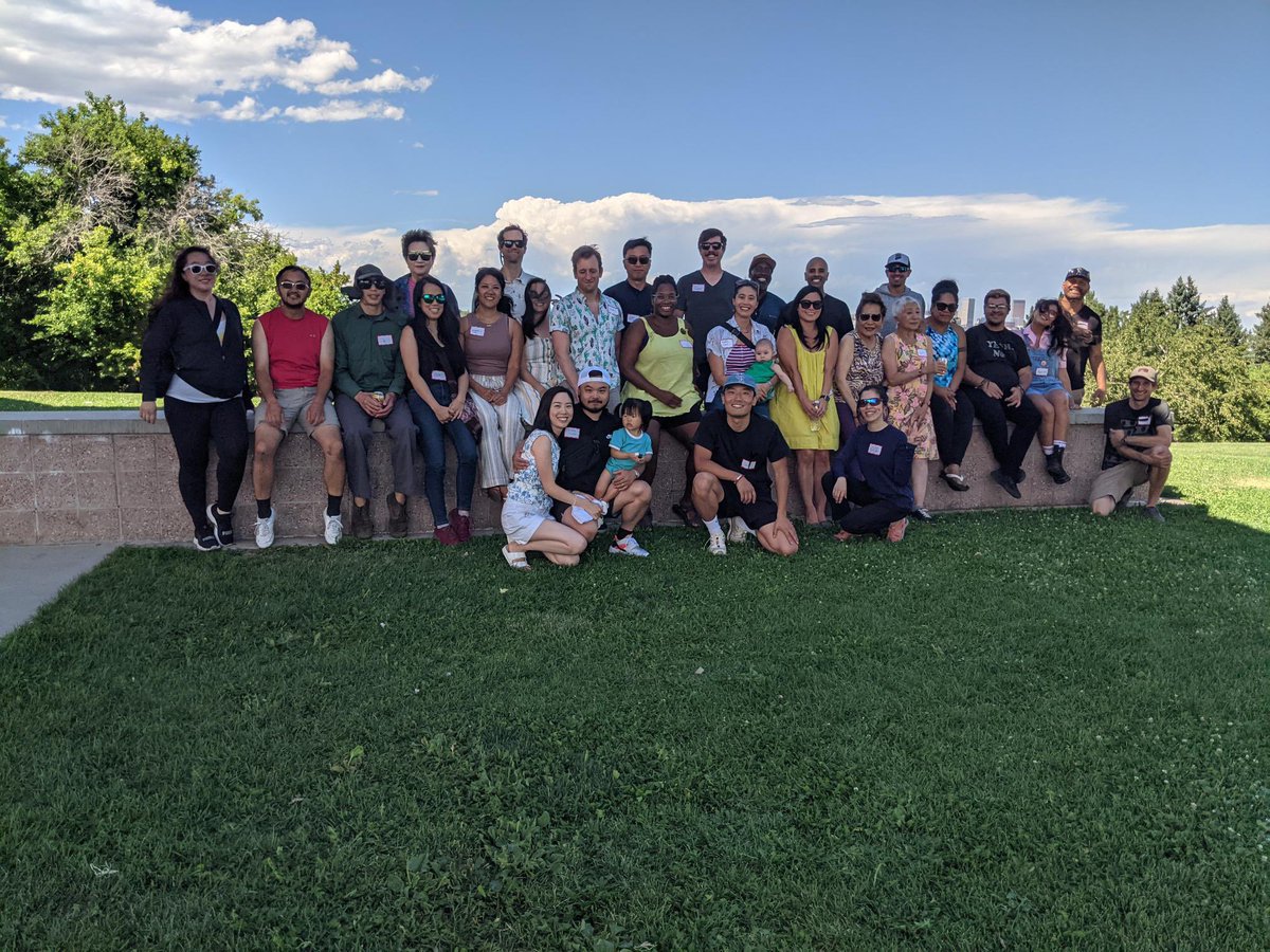 HRCPDenver's tweet photo. #DenverDays DAY✌️: @HRCPDenver’s #AAPI Commission had a blast at Ruby Hill Park with our community members & partners from our #AfricanAmerican Commission for its Denver Days Picnic!
Learn more & check out other Denver Days happening this weekend ➡️https://t.co/OgyEdOLOTx https://t.co/lD1M3JQ7Bf