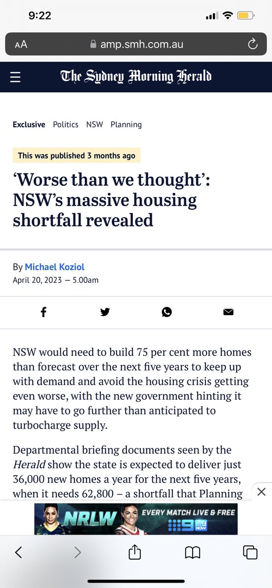 davotheranger's tweet photo. @savelittlebay With Nassif out of the equation, there aren't many developers who can deliver in an under-housing market. Harry has a good chance of prevailing due to a massive housing shortage.
 @ChrisMinnsMP #realestate #nsw 

Even with little bay they are way under. 

https://t.co/j7eqtBpgNm https://t.co/aa2QrOO5lS