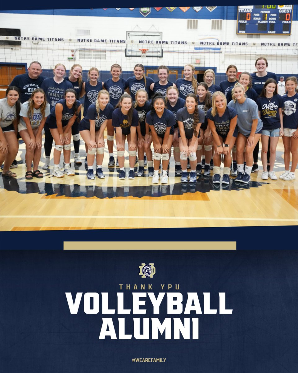 A special thank you to our alumni that came out today for our alumni volleyball scrimmage!! Great to see many of you back in the gym and on the court! #WeAreFamily