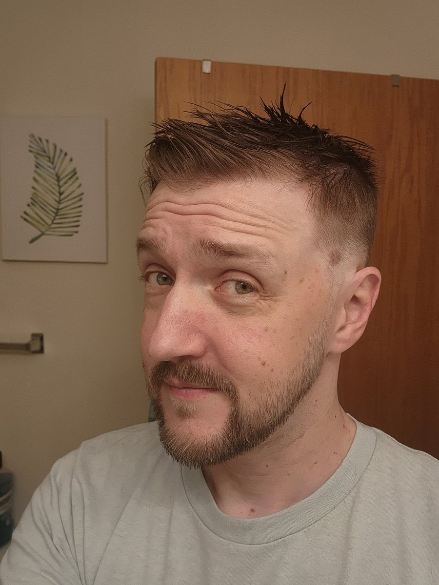 Before and After. Cut it way shorter than I expected..