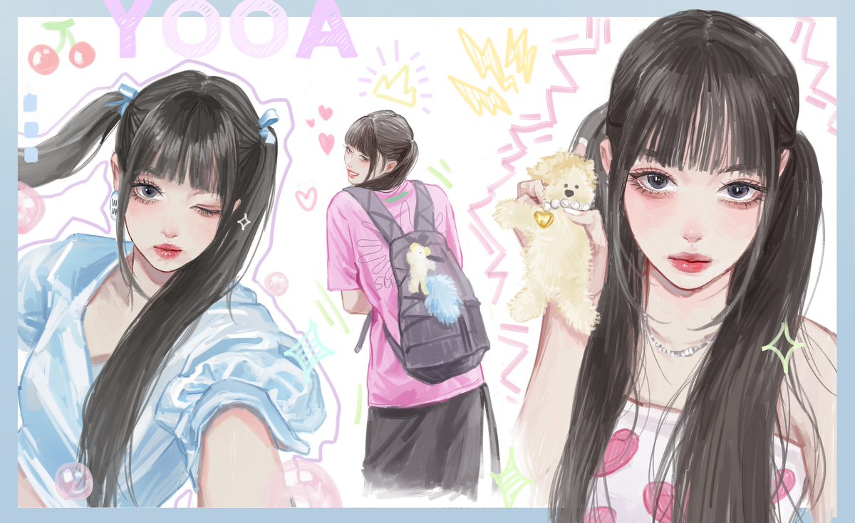 makura_w's tweet photo. 💛💗💙🤍

#OHMYGIRL  #오마이걸 #YOOA #유아 https://t.co/tBCJ38ktPE