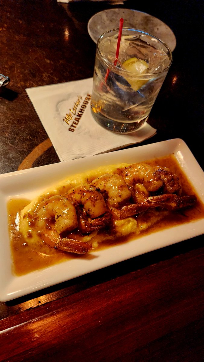 Best shrimp and grits in Louisiana. #MrLesters #ShrimpandGrits