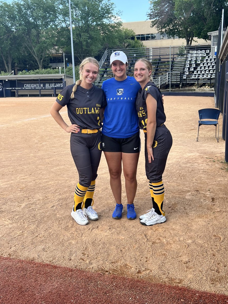 Aubrey Lensmeyer (@aubreylensmeyer) on Twitter photo Had an amazing time at the <a href="/BluejaySoftball/">Creighton Softball</a> camps. Thank you to <a href="/CoachKristaWood/">Krista Wood</a> <a href="/Coach_Wigs/">Ryan Wieligman</a> and <a href="/KjirstynNicole/">Kjirstyn❤</a> for hosting a great 2 day camp!!
<a href="/iowa_06/">Iowa Outlaws Select 06 Andrew</a> <a href="/AnkenySoftball/">Ankeny Hawkette Softball</a> Had an amazing time at the <a href="/BluejaySoftball/">Creighton Softball</a> camps. Thank you to <a href="/CoachKristaWood/">Krista Wood</a> <a href="/Coach_Wigs/">Ryan Wieligman</a> and <a href="/KjirstynNicole/">Kjirstyn❤</a> for hosting a great 2 day camp!!
<a href="/iowa_06/">Iowa Outlaws Select 06 Andrew</a> <a href="/AnkenySoftball/">Ankeny Hawkette Softball</a>