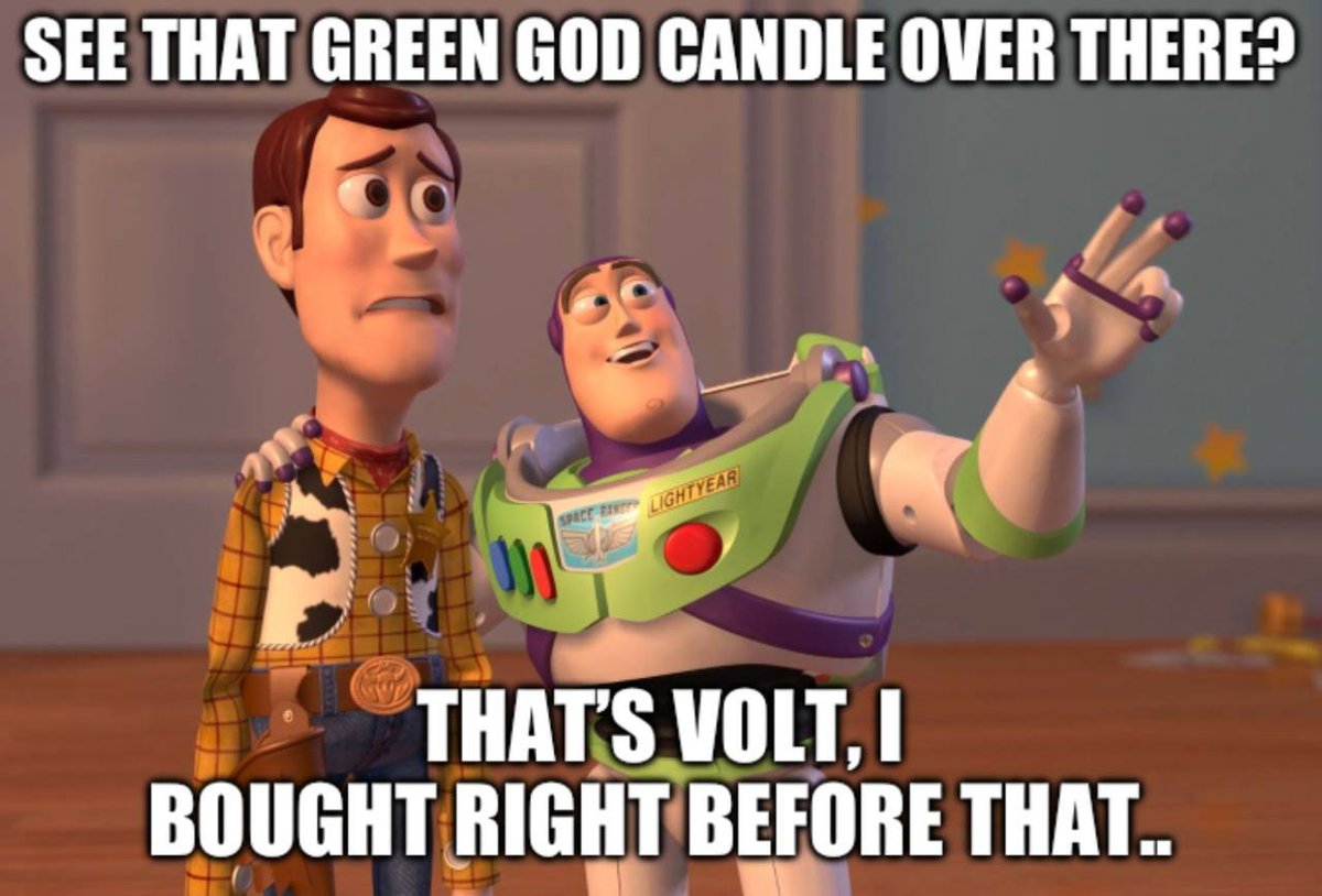 The price 4-5X in a week and all the struggles, doubts and fears people had for months would already be forgotten 

If you know crypto &amp; #VOLT, you already know this can happen at any given time ⚡️