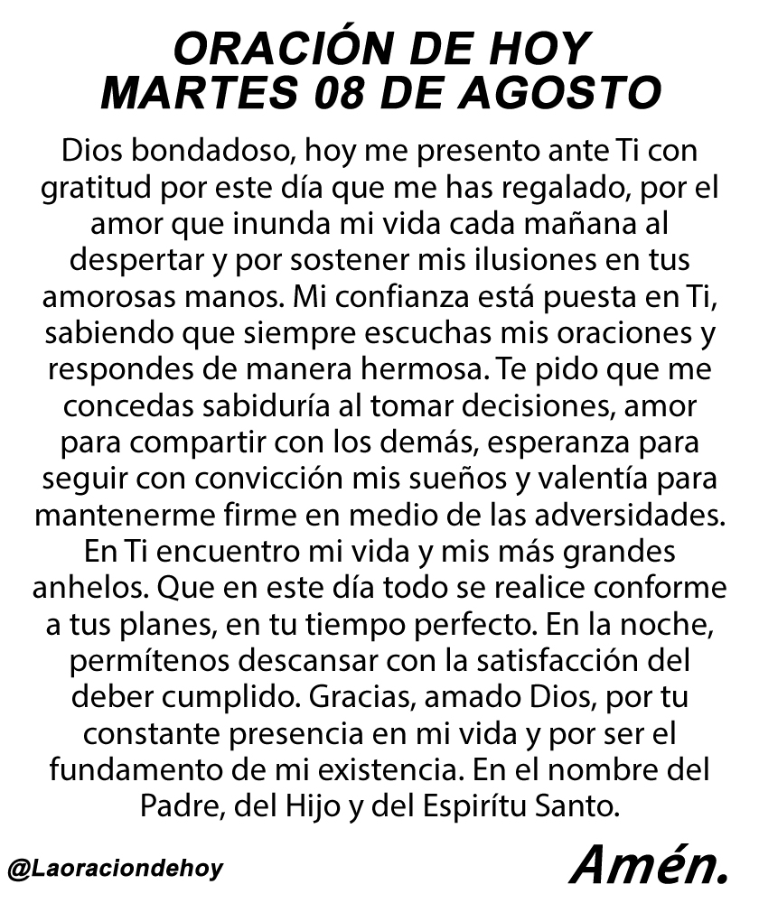 Oración De Hoy tweet media