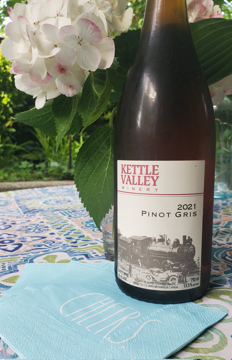 Official patio wine for summer! @kvwinery #pinotgris of course 🌞