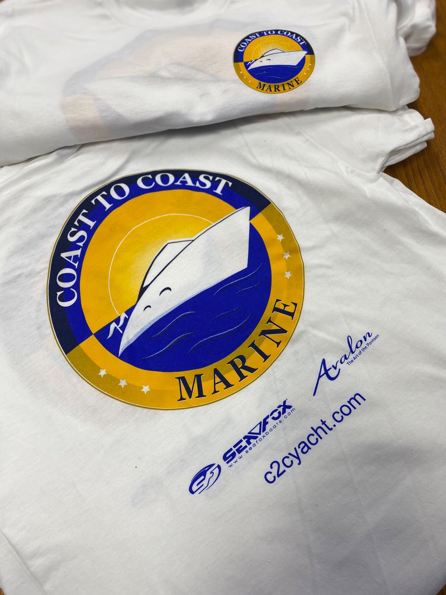 MagicMonograms's tweet image. You wanna talk about a logo that POPS! Thanks to our friends at Coast to Coast Marine for continuing to allow us to work on their designs! 
.
.
#repeatbusiness #repeatfriends #LogoUp #Screenprinting #ScreenPrintShop #screenprint