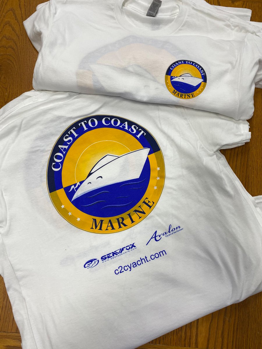 MagicMonograms's tweet image. You wanna talk about a logo that POPS! Thanks to our friends at Coast to Coast Marine for continuing to allow us to work on their designs! 
.
.
#repeatbusiness #repeatfriends #LogoUp #Screenprinting #ScreenPrintShop #screenprint