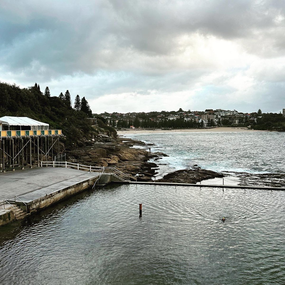 Thinking about my dad this morning, he used to swim every day at dawn in the ocean, his fav was here at <a href="/wyliesbaths/">Julie Wylie</a> I remember my last swim with him here, in his mid 80’s, could barely walk but somehow managed  to get into water and then swam like he was home #oldmanandthesea