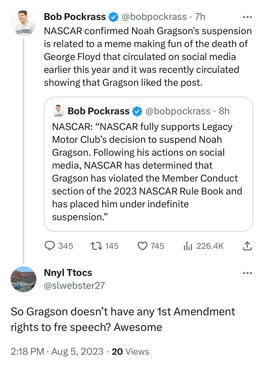 The First Amendment tweet media