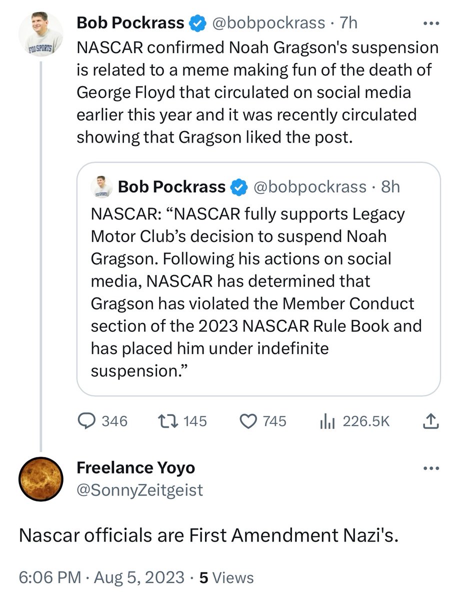 The First Amendment tweet media