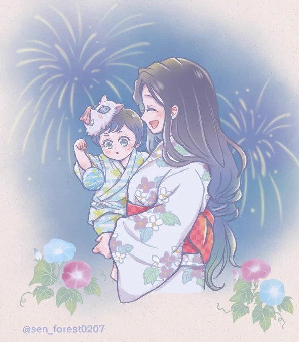 花火きれいだねぇ