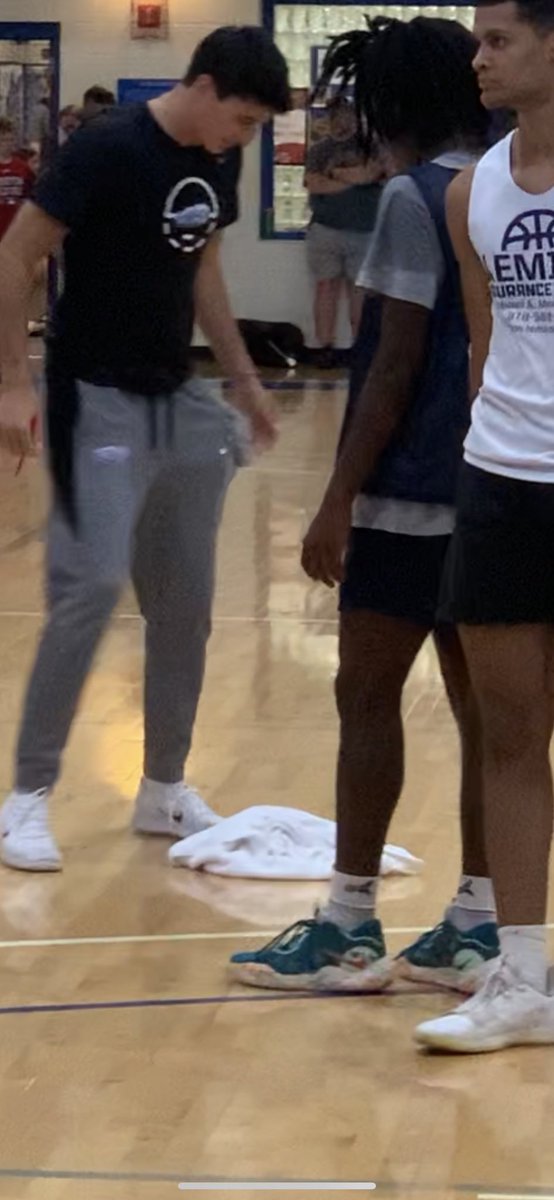 Great day today at <a href="/AUShootout/">Assumption Basketball HS Shootout</a>! Fortunate to play great competition &amp; continue to work building something special w/ a great group of kids!  

Brick by brick!  🧱🧱🧱

Energy ✅
Attitude ✅
Toughness ✅
Family ✅

Mop Squad 2023.  Bring your towels. Cleanup needed. #sweatequity