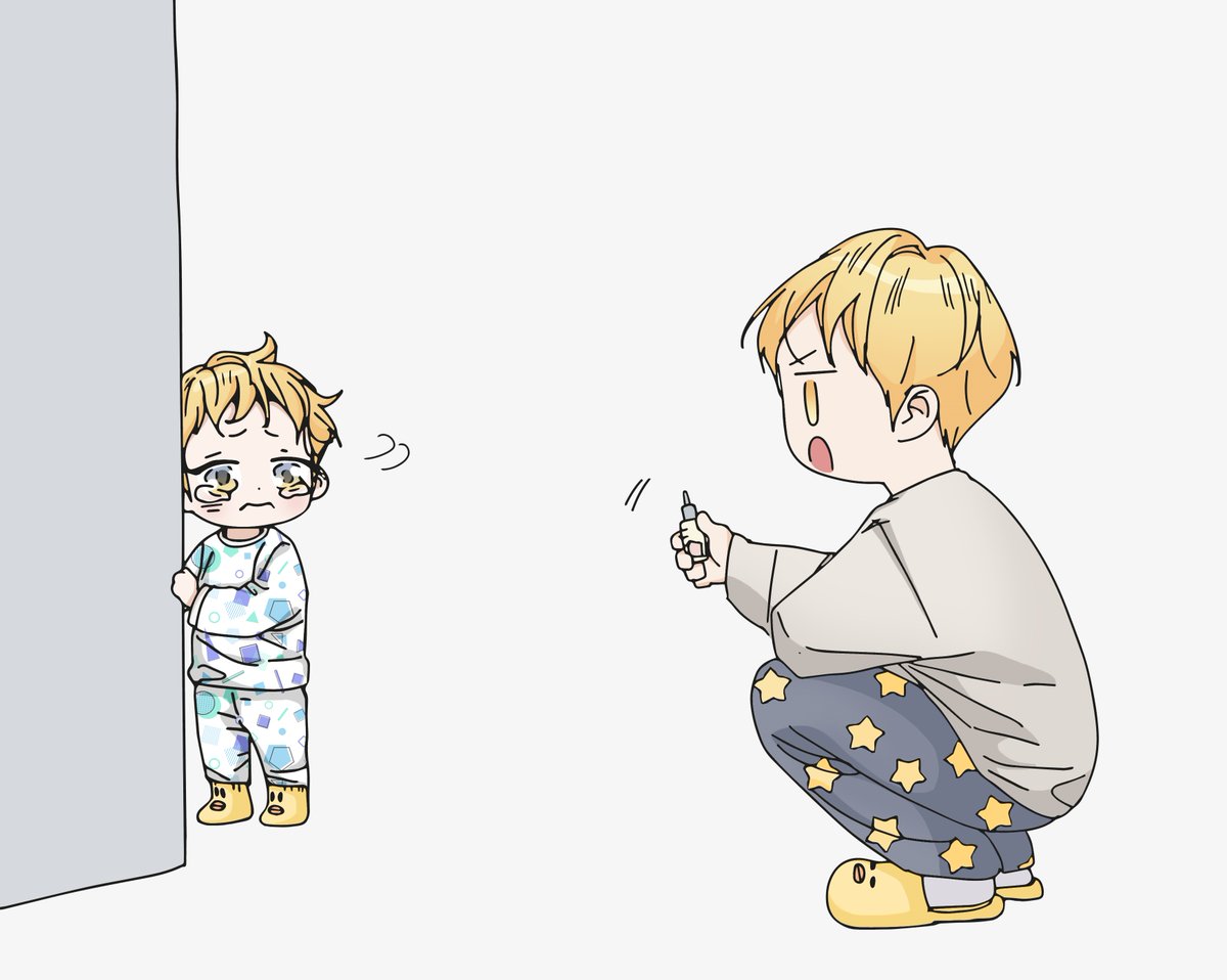 Ash x Eiji, chibi, Banana Fish, credits to the artist