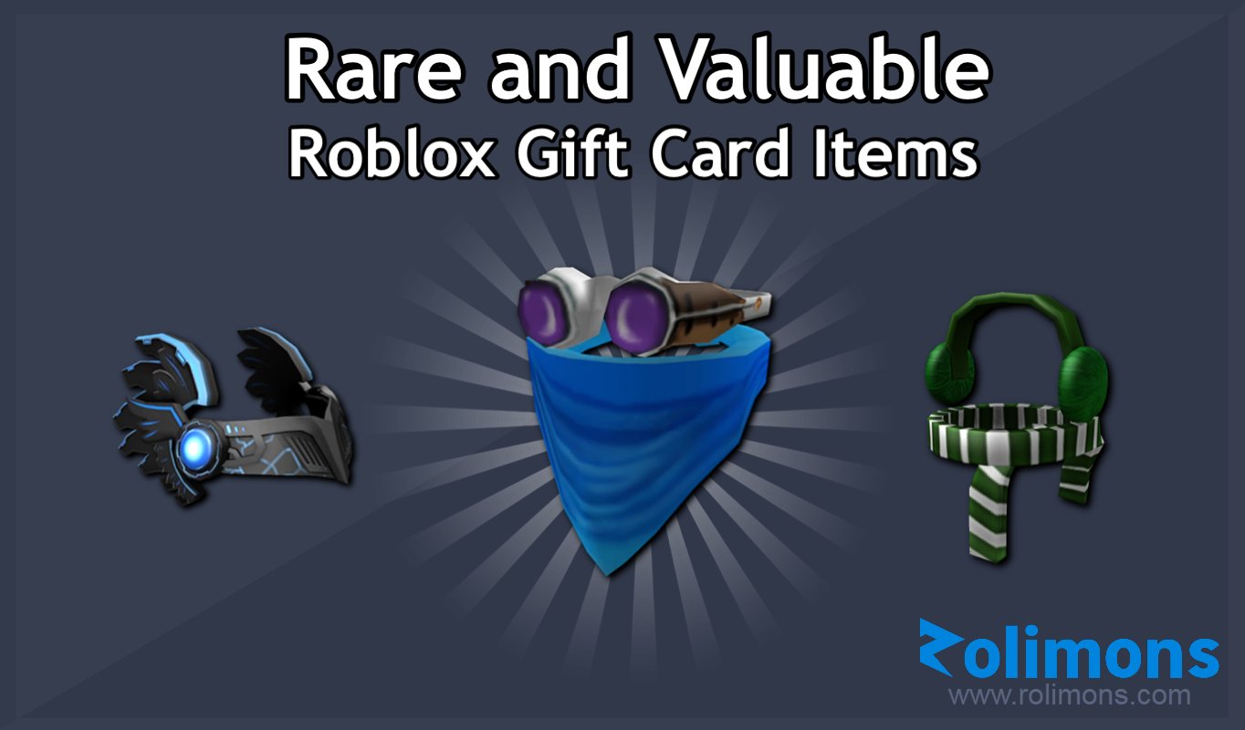 Roblox Trading News  Rolimon's on X: Roblox gift card rewards have been  around since 2010, introducing many interesting and exclusive items. In our  latest article we explore some of the most