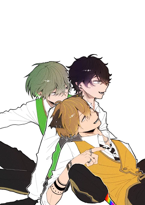 #twst創作生徒 くっつきむしな弊生徒たち