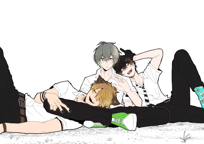 #twst創作生徒 くっつきむしな弊生徒たち