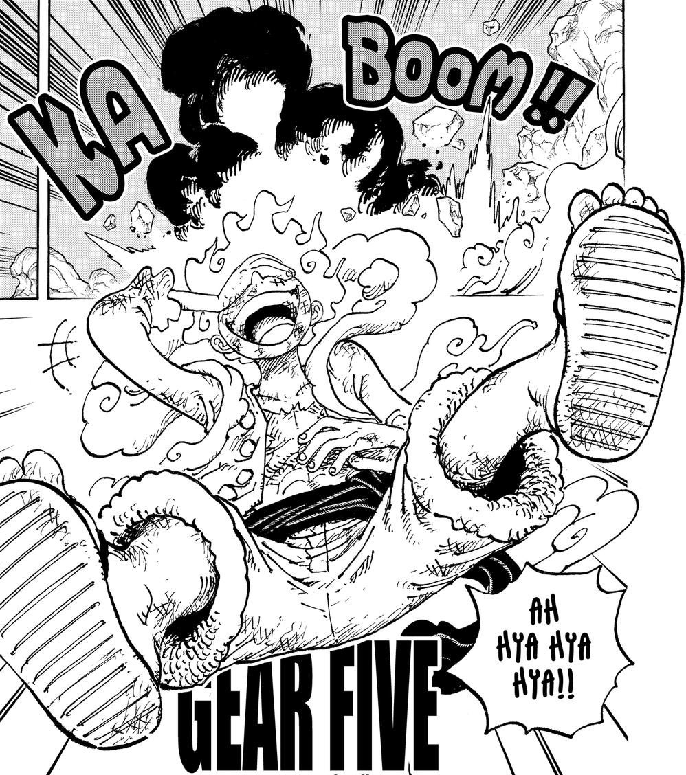 One Piece News on X: Luffy Gear 5 Manga vs Anime #ONEPIECE   / X