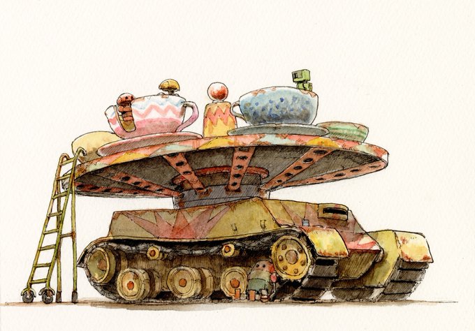「シンプルな背景 戦車」のTwitter画像/イラスト(新着)｜3ページ目