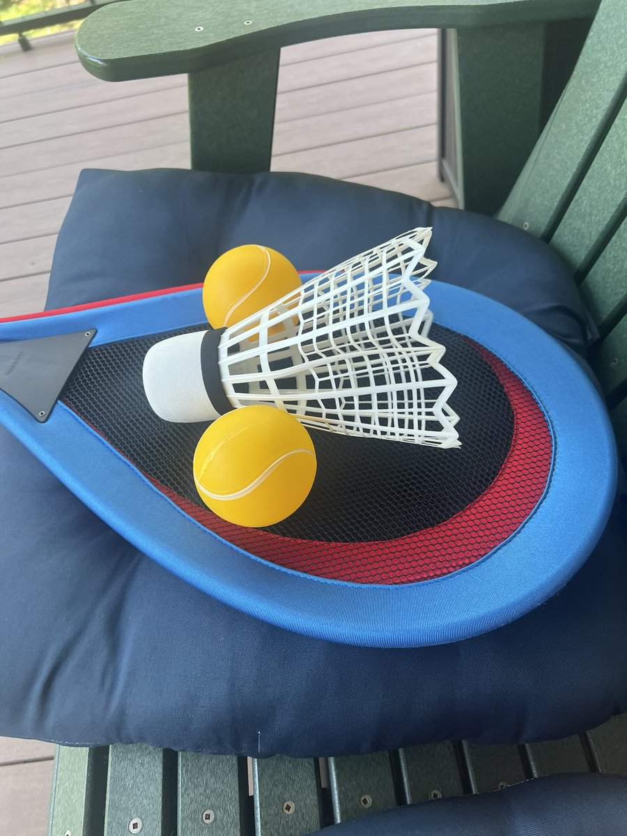 Shuttlecock and balls