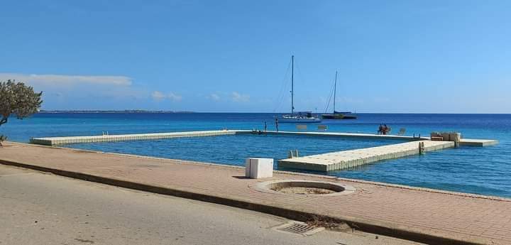 A Scenic View of Tului Park Beach situated in the City Kralendijk Downtown of Scenic Bonaire Island in Caribbean Netherlands, The Netherlands, European Union (EU)