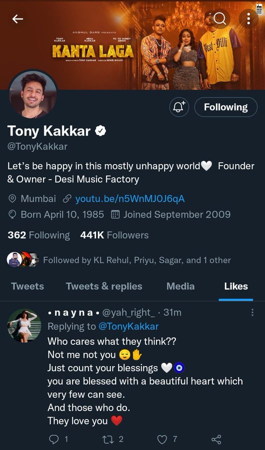 yah_right_'s tweet photo. Times @TonyKakkar noticed me 💗🧿 https://t.co/mGocOflDf5