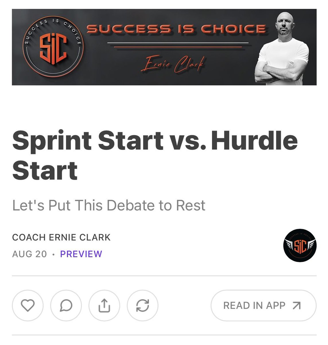 What better time to talk about SPRINT vs. HURDLE starts than Day 2 of the World Championships!🏆 SIC Newsletter’s new post is live! 📢🇺🇸🇭🇺with new content every two weeks. *Link in bio*