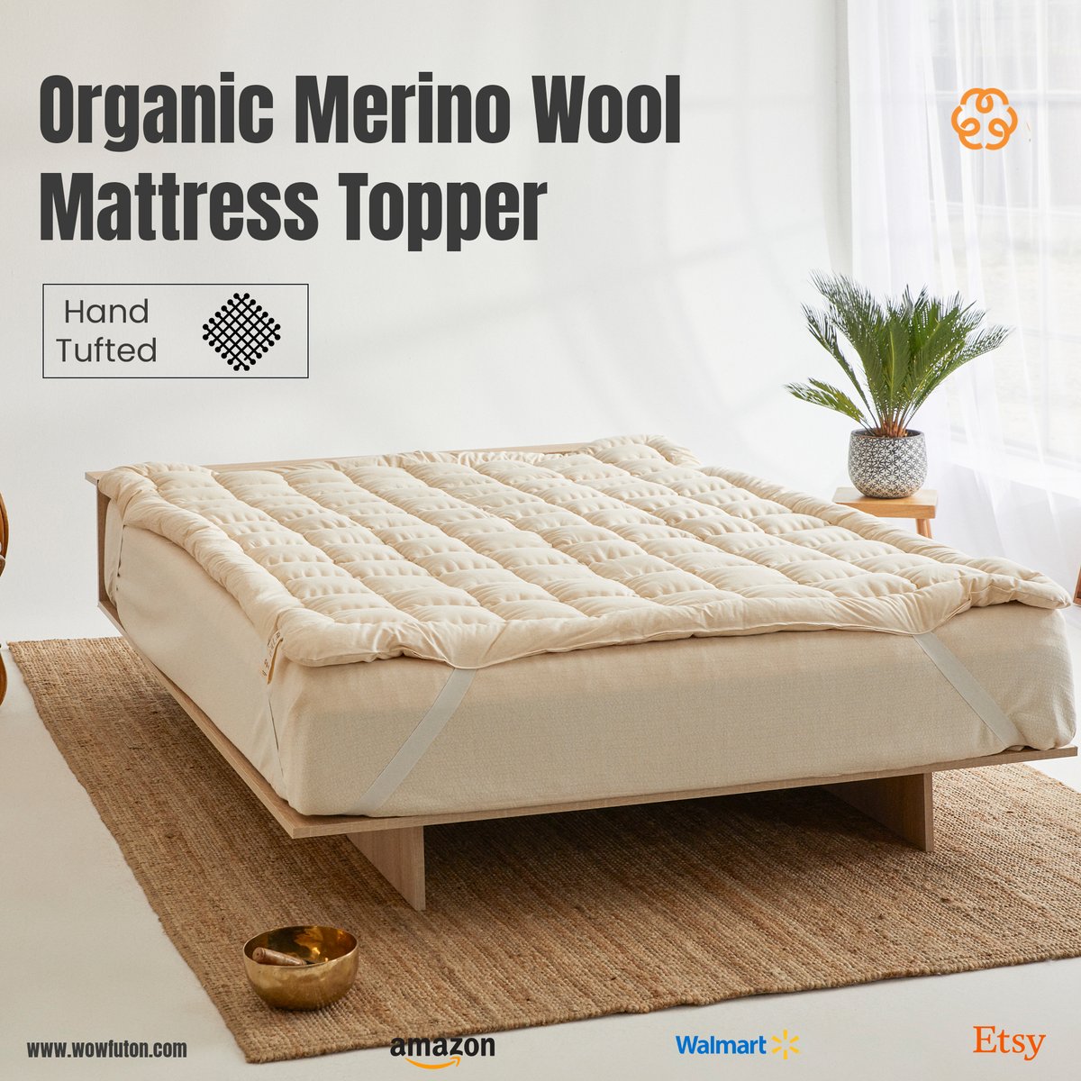 wowfuton's tweet photo. Experience the ultimate in comfort and sleep health with our handcrafted 100% organic merino wool mattress topper, 2 inches thick. Alleviate pain and pressure points for a better night’s sleep. Shop now.

#wowfuton
#naturalmattress
#naturalsleep
#comfort
#mattresstopper https://t.co/8YjWpQBcrW