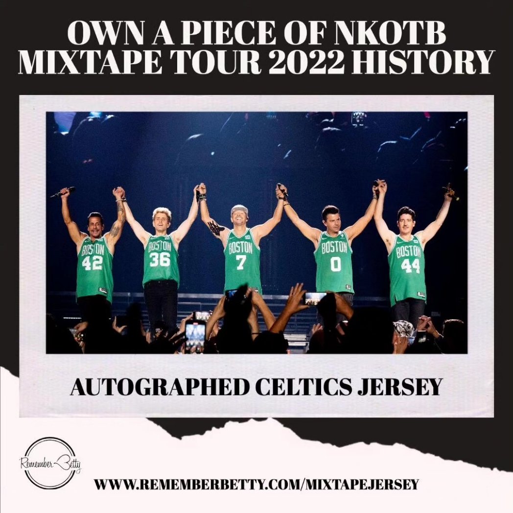 Have you entered for your chance to win this Celtics jersey signed by all 5 members of <a href="/NKOTB/">New Kids on the Block</a> yet?

Don't miss out! 🖤

rememberbetty.com/mixtapejersey

#rememberbetty #breastcancerawareness