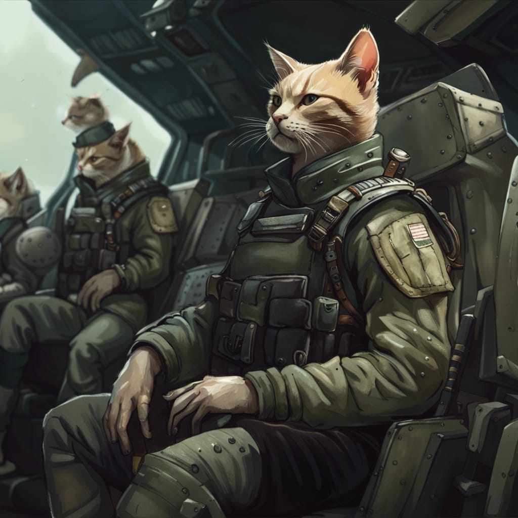 #catwar #digitalart #DropshipCommander